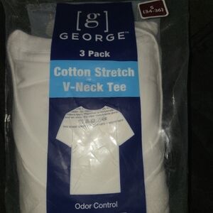 George Cotton Stretch V-Neck Tee Set